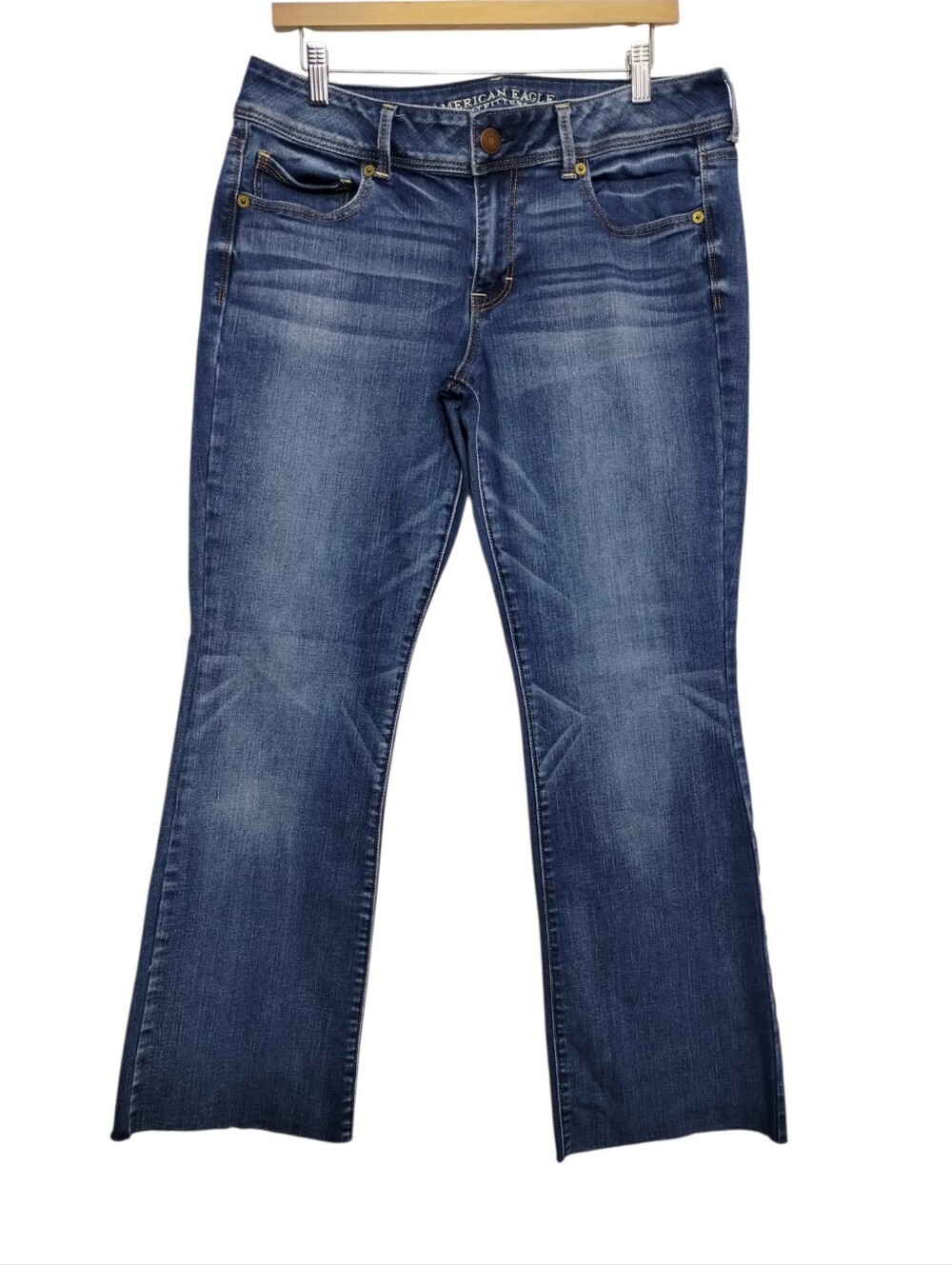 American Eagle Kick Boot Super Stretch Jeans Women's 14 Denim Pants